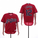 Indians 12 Francisco Lindor Red Cool Base Jersey Sguo,baseball caps,new era cap wholesale,wholesale hats